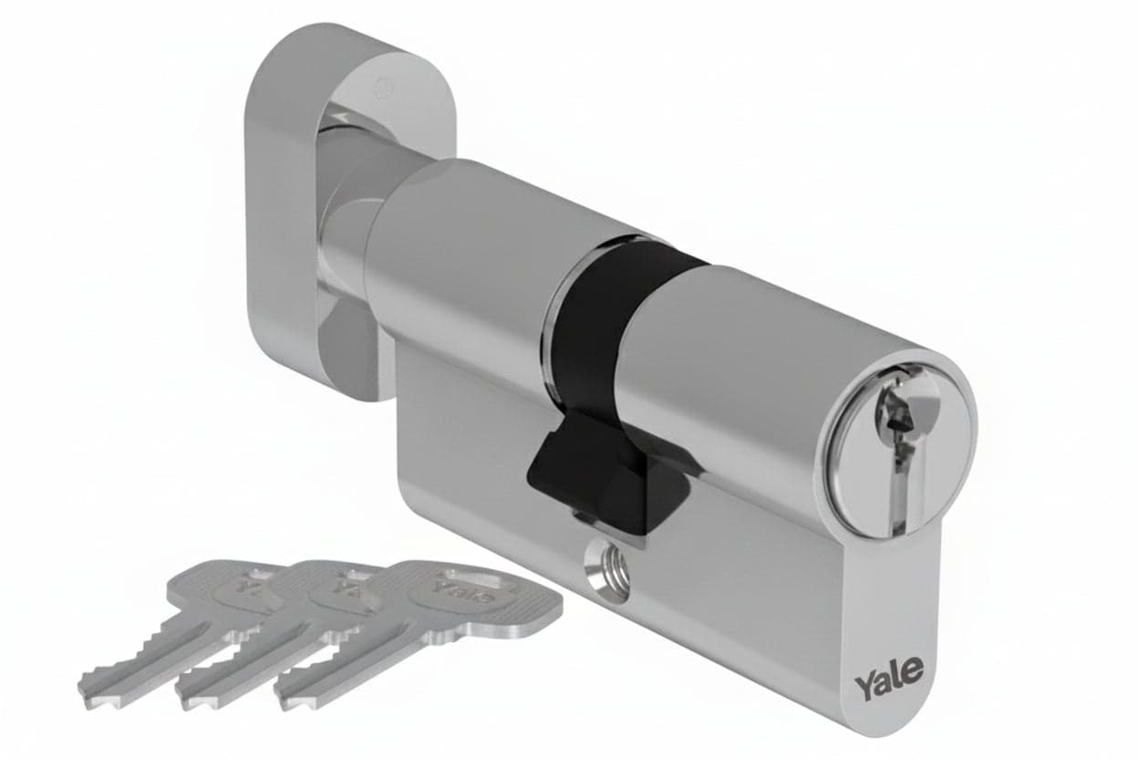Cilindro Europeo Serie 500 con Pomolo 70 mm Decentrato (30X40)