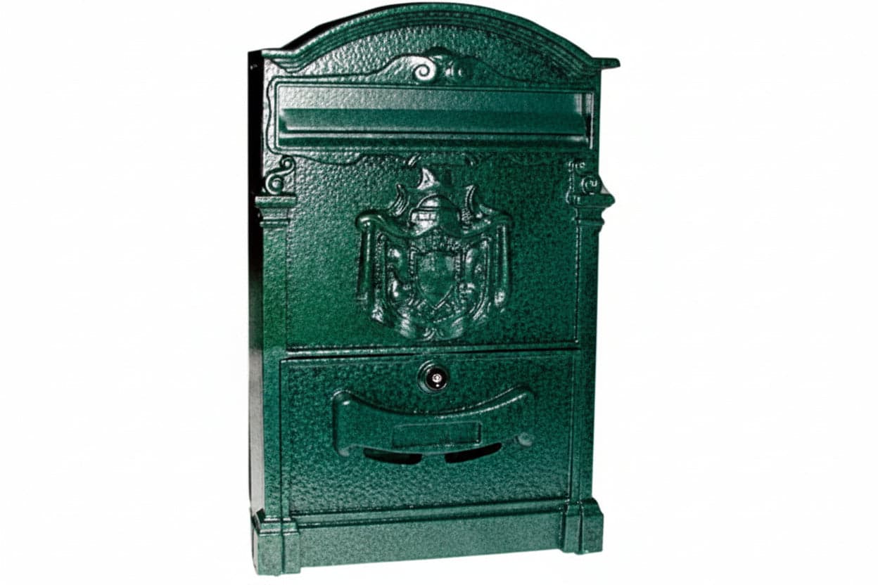 Cassetta Postale in Alluminio per Esterni Residence Verde 25 CMX9X41H