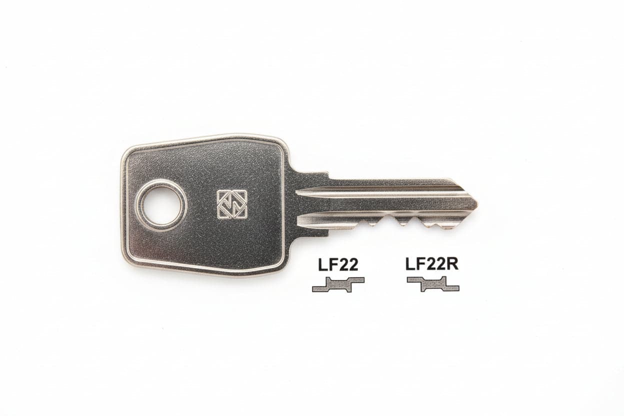 Chiavi Per Cilindri L&F 5 Spine Piccole- - Lf22 Dx - 10 Pezzi Silca