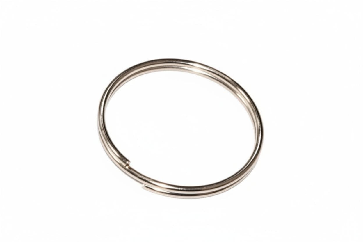 Anello per Chiavi in Acciaio Nichelato Ø 25 mm 200 Pezzi