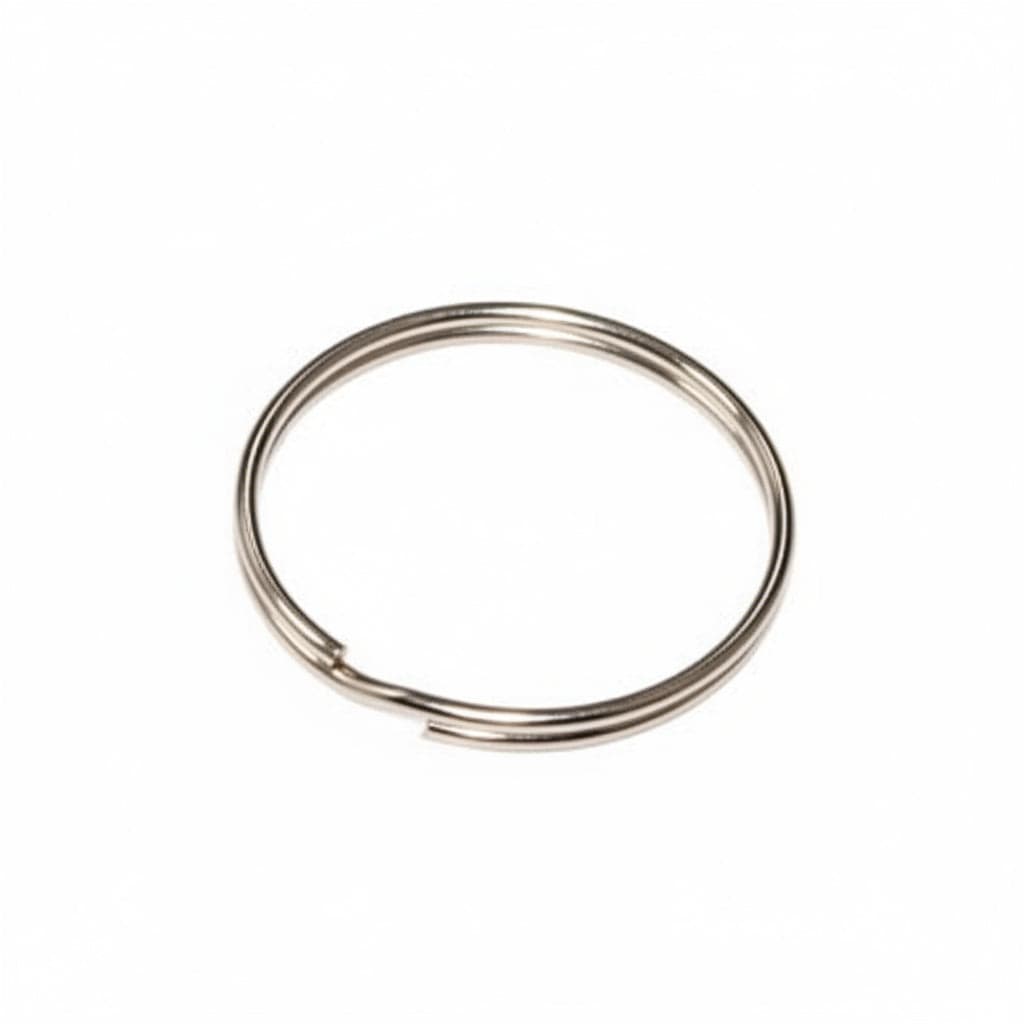 Anello per Chiavi in Acciaio Nichelato Ø 30 mm 200 Pezzi