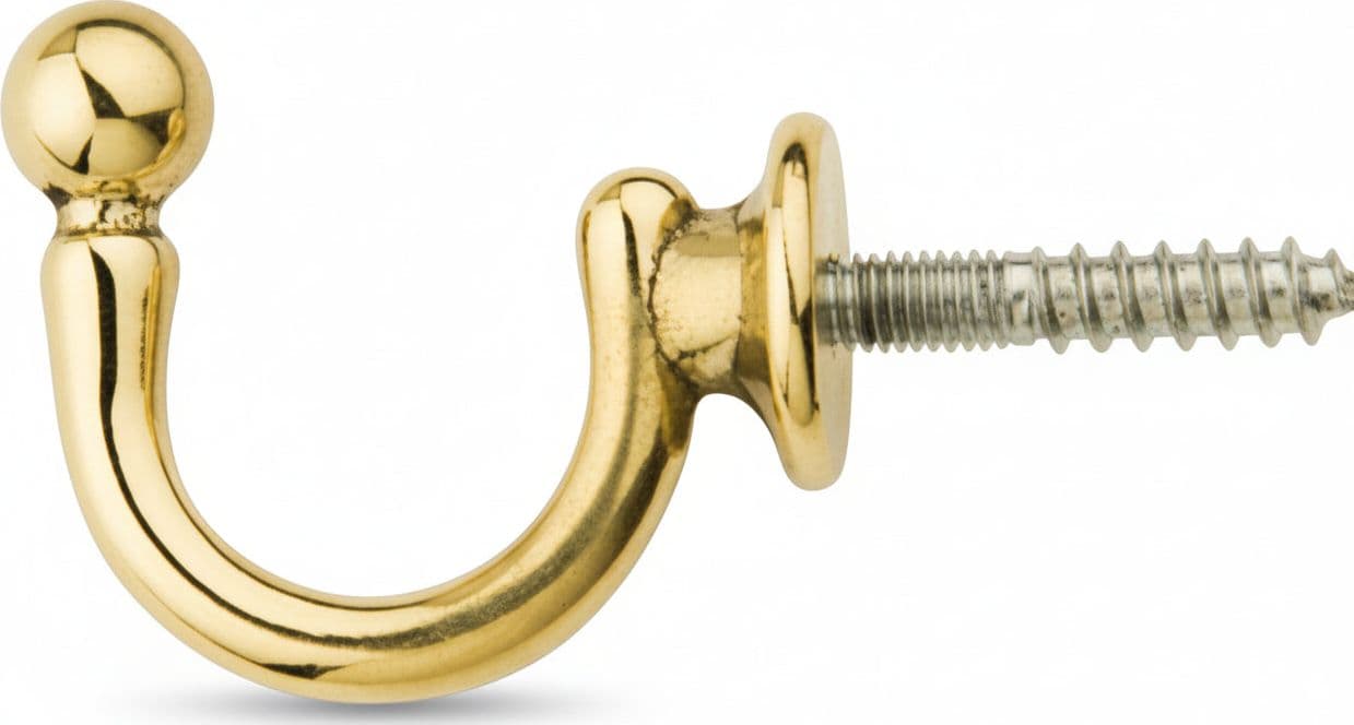 Fermatenda Gancio Sfera Oro Lucido 33 x 26 mm* 50 Pezzi