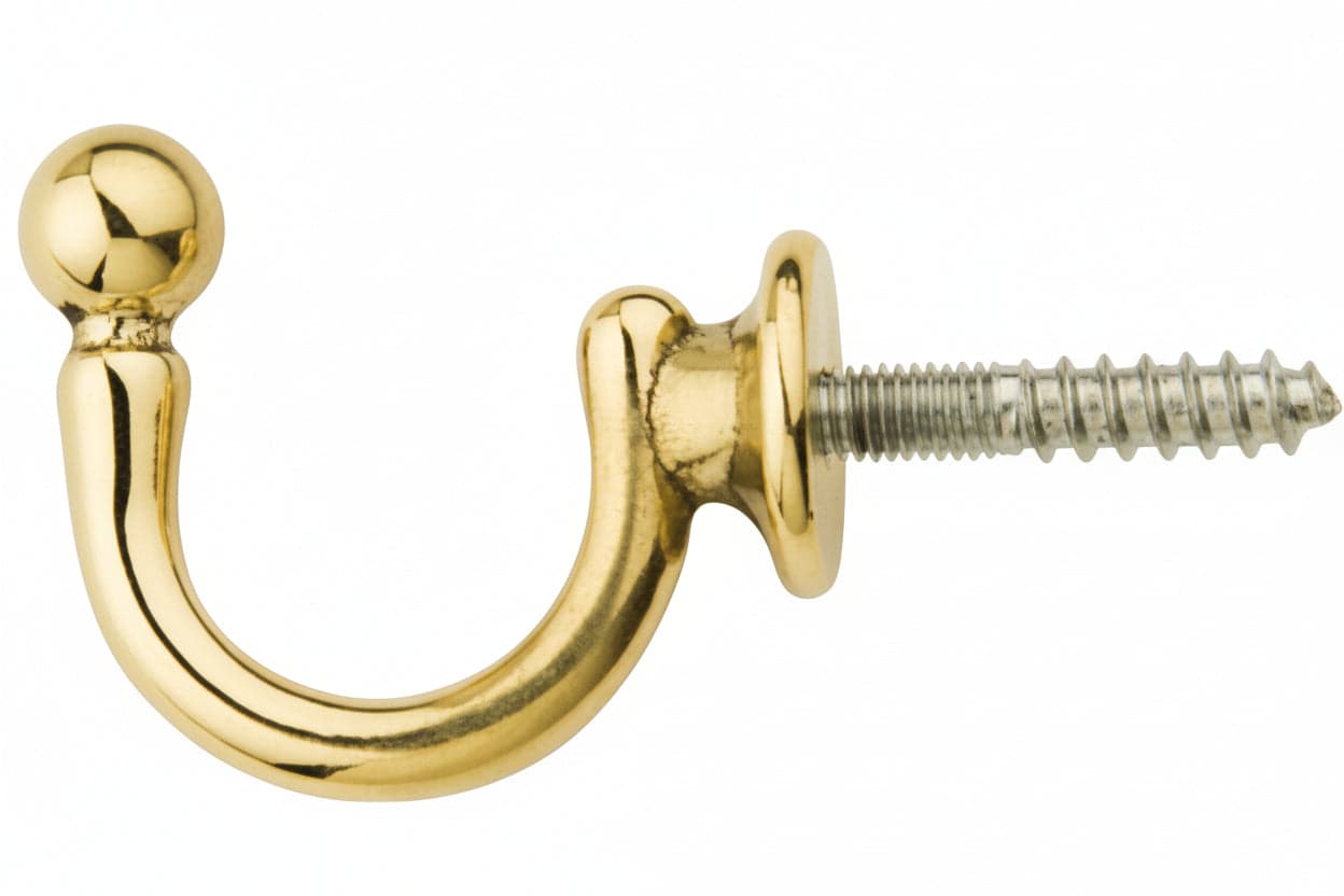 FERMATENDA GANCIO SFERA ORO LUCIDO 50X44 MM*- 25,0 pz