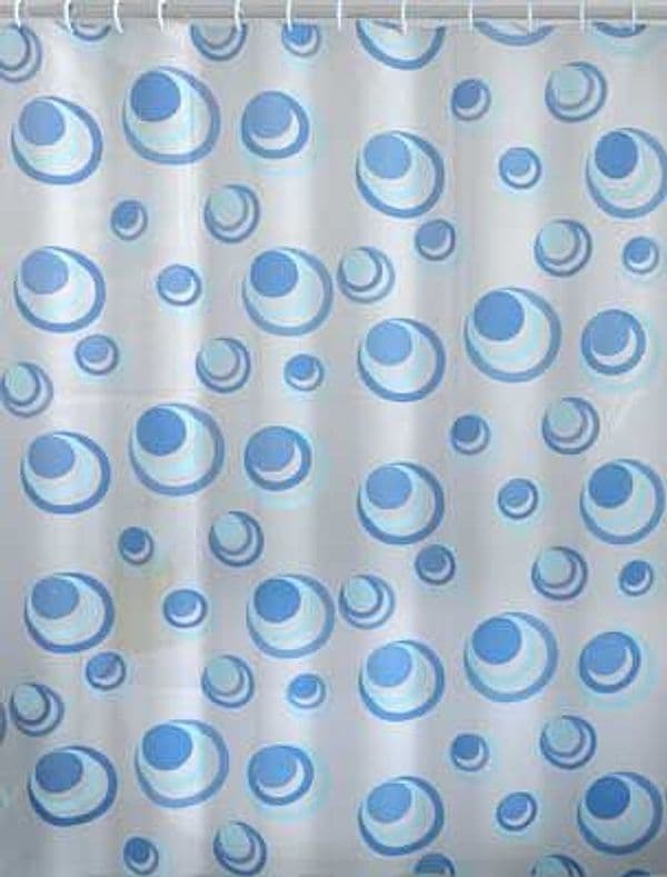 Tenda Doccia Orbita PVC 120 x 200 Azzurro Gedy