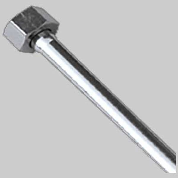 Tubetto Rame Cromato Completo di Calotta 1/2 Femmina Mm 10 cm 60 De Borri