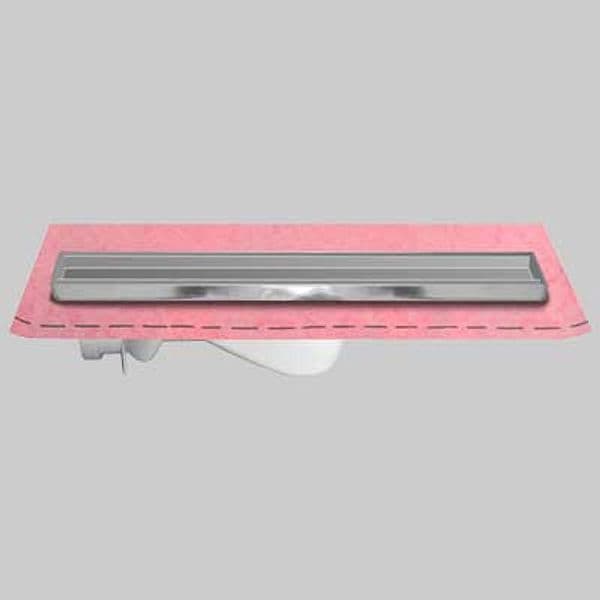 Canaletta per Doccia con Porta Piastrella e Guaina Kit Cm 65 Guaina 1 m ²