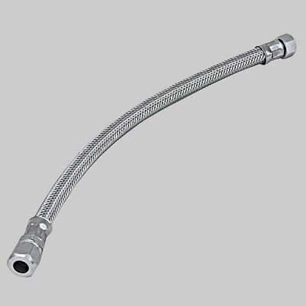 Tubo Flessibile INOX con Bicono Femmina Cm 35 F 3/8 x Bicono 10 Made in