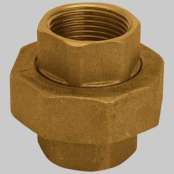 Bocchettone Femmina Ottone Giallo 1 x 1 Made in Italy