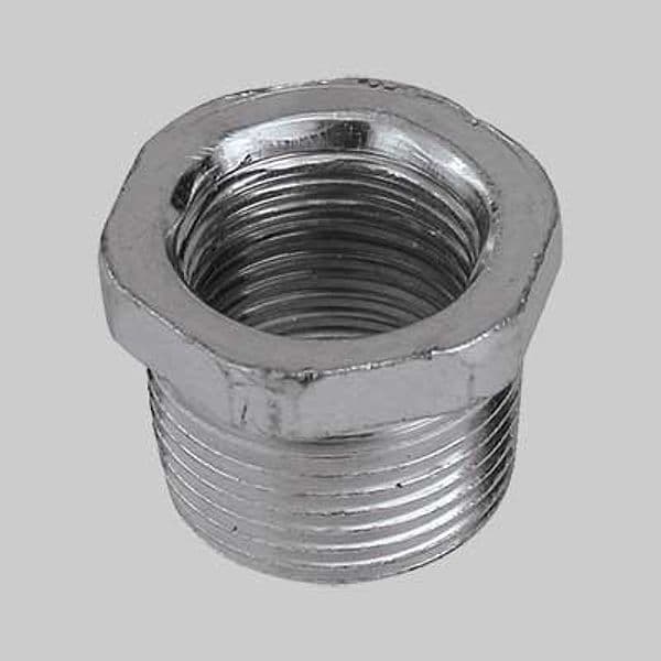 Riduzione con Vite Maschio Femmina Acciaio 1 x 1/2 Made in Italy