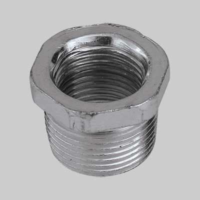 RIDUZIONE CON VITE MASCHIO/FEMMINA ACCIAIO  1 x 1/2     MADE IN ITALY