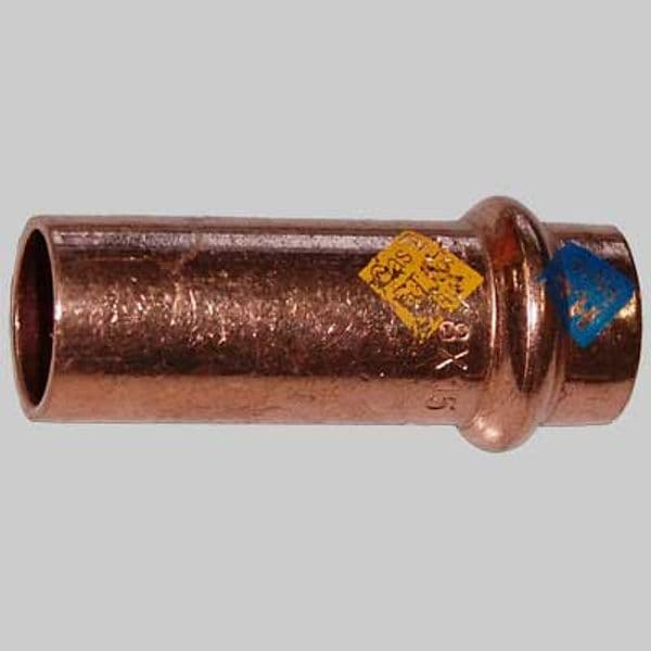 Manicotto Rame Ridotto a Pressare Maschio Femmina 28 x 18 Made in Italy