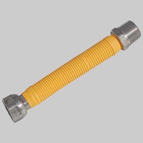 Tubo Flessibile INOX Rivestito per Gas Mf 3/4 220 420 mm Made in Italy
