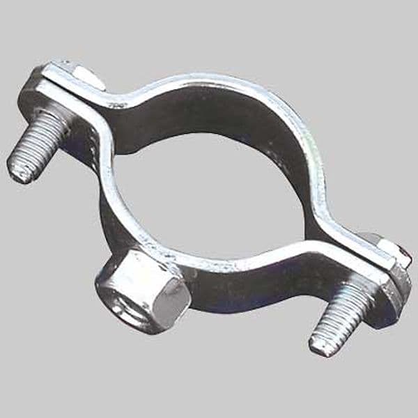 Solo Collare Ferma Tubo in Acciaio Zincato Made in Italy 11/4 2 Pezzi