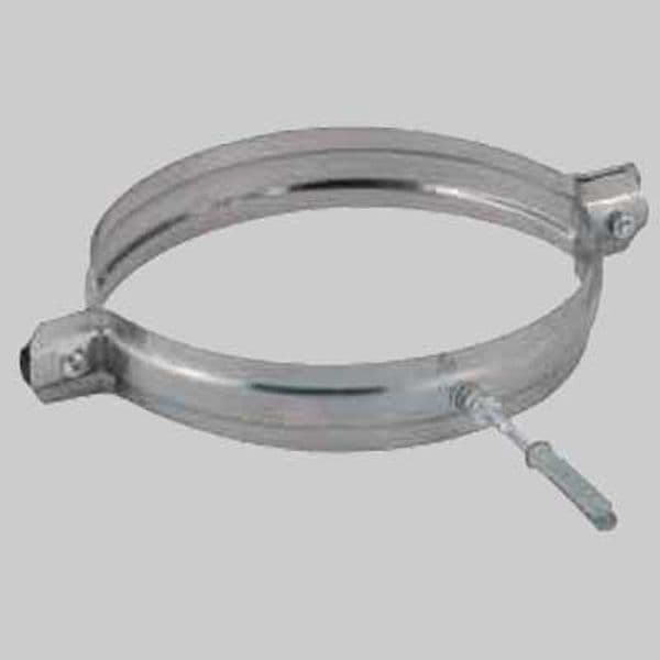 Collare Nervato In Acciaio Inox Per Canne Fumarie Ø 130 Made In Italy