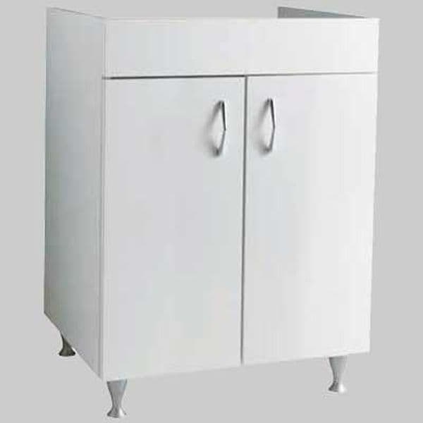 Mobile Bianco per Lavapanni Braies P 60 x L 75 cm con Piedi Made in Italy