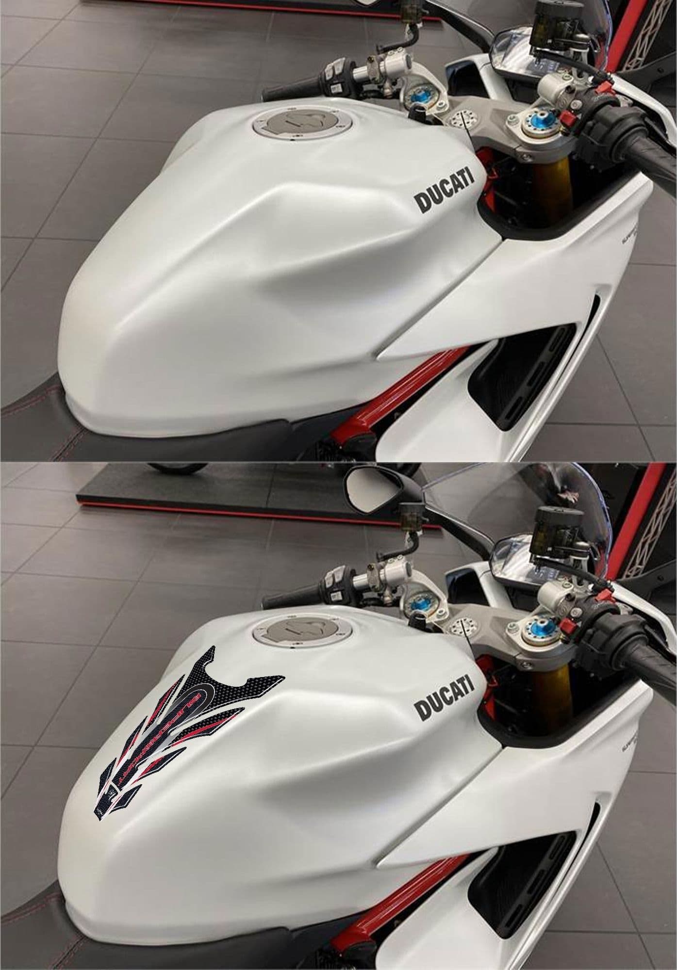 Paraserbatoio Gel 3D Protezione Serbatoio Compatibile con Moto Ducati Supersport in Paraserbatoio LabelBike - Bibbiano, commercioVirtuoso.it