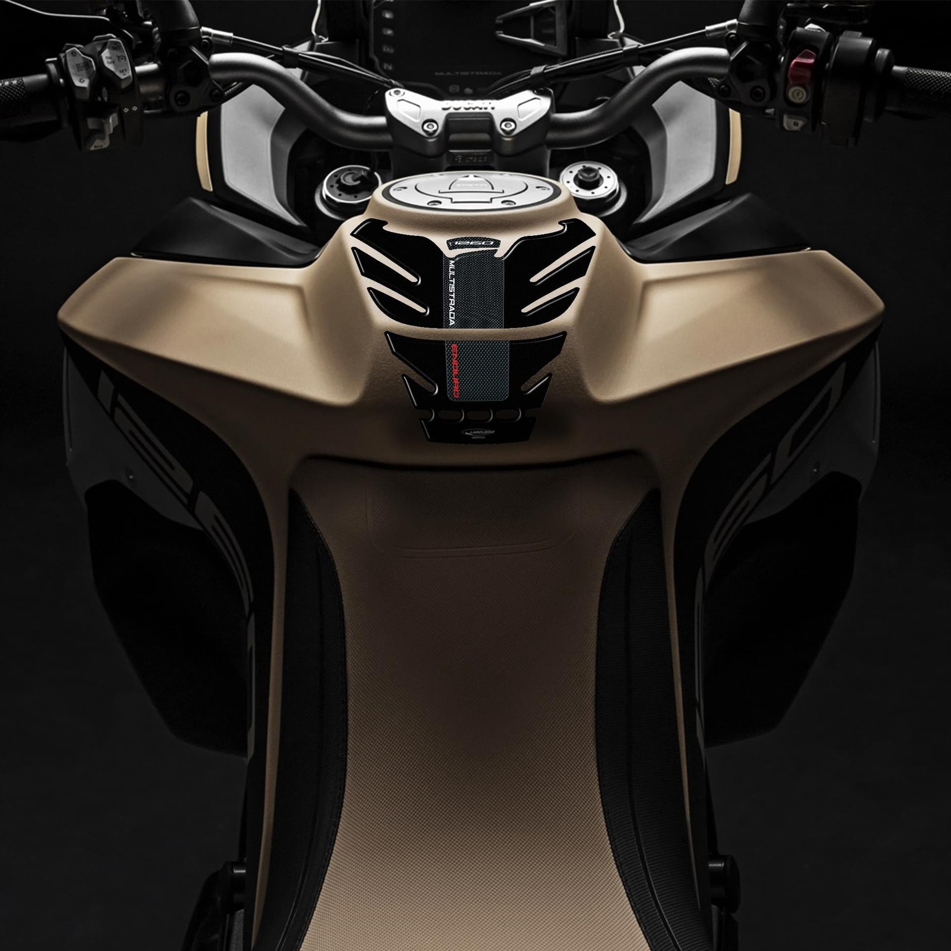 Paraserbatoio Resina Gel 3D compatibile con moto Ducati Multistrada 1260 Enduro in Paraserbatoio LabelBike - Bibbiano, commercioVirtuoso.it