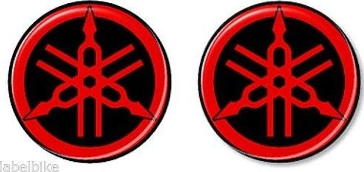 2 adesivi 3D Diapason 50 mm compatibili con Yamaha fino al 2025 - 2