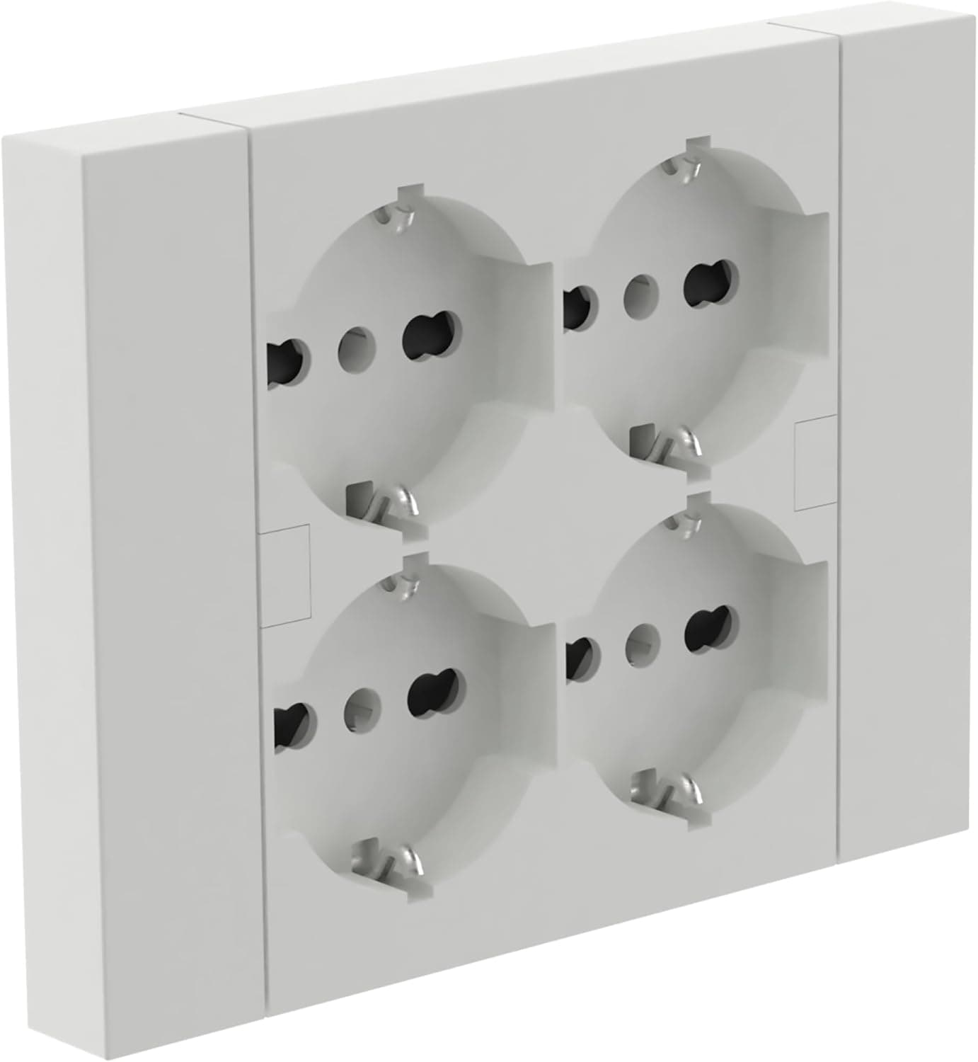 Multripresa Da Parete Schuko 'Quadra' Colore Bianco - Electraline in Multiprese BricoGo - Marano di Napoli, commercioVirtuoso.it