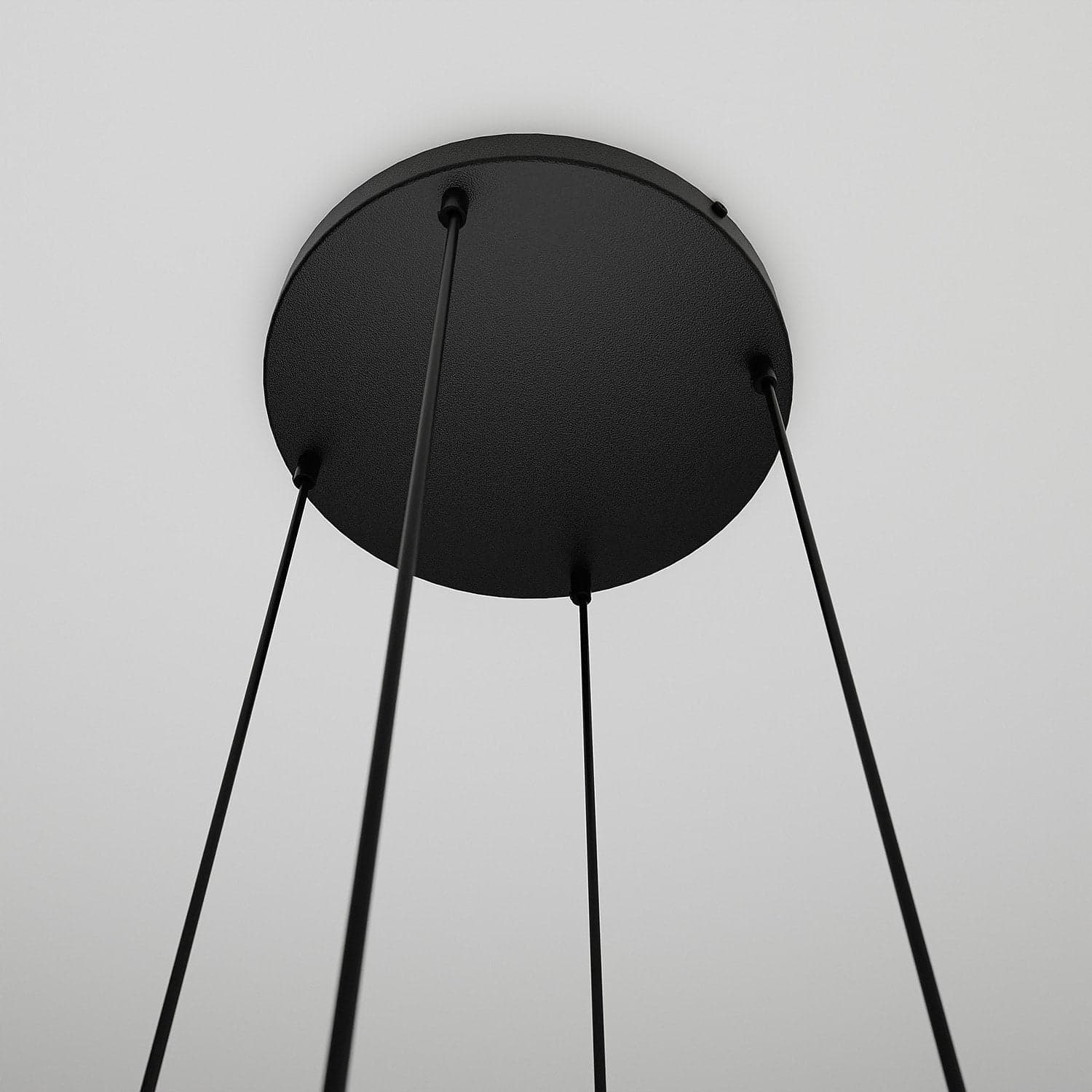 Lampadario 4 Luci Istar Base Tonda In Acciaio Nero E Vetri Trasparente in Lampadari LuceArt - Montecorvino Pugliano, commercioVirtuoso.it