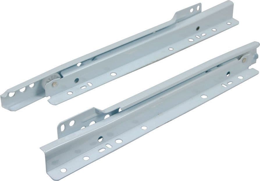 Guide Scorrevoli per Cassetti con Rulli Teflon Bianche Omge 50 cm (ART.4001