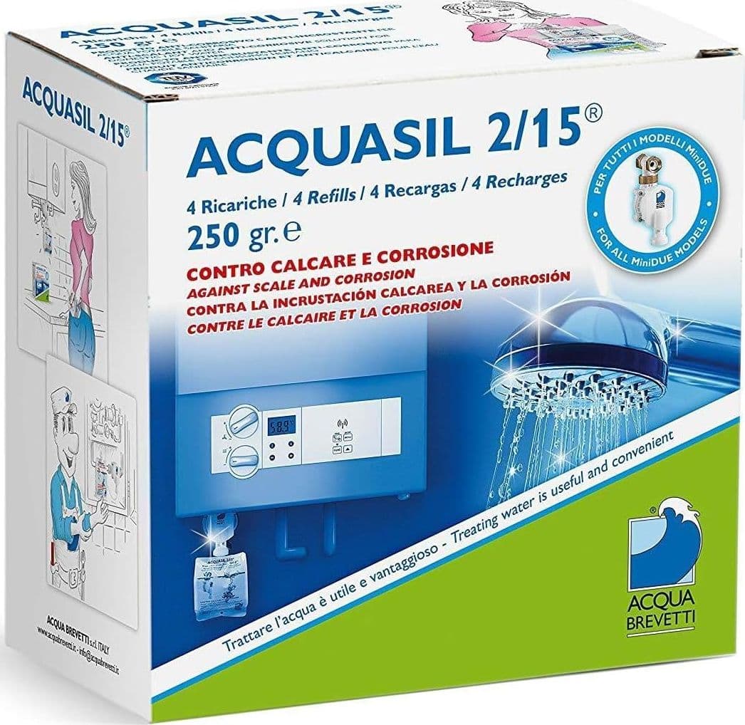 Acquasil 2/15 Ricarica 4X250G Anticalcare Pompe Minidue Pc100 Acquabrevetti in Prodotti anticalcare BricoGo - Marano di Napoli, commercioVirtuoso.it