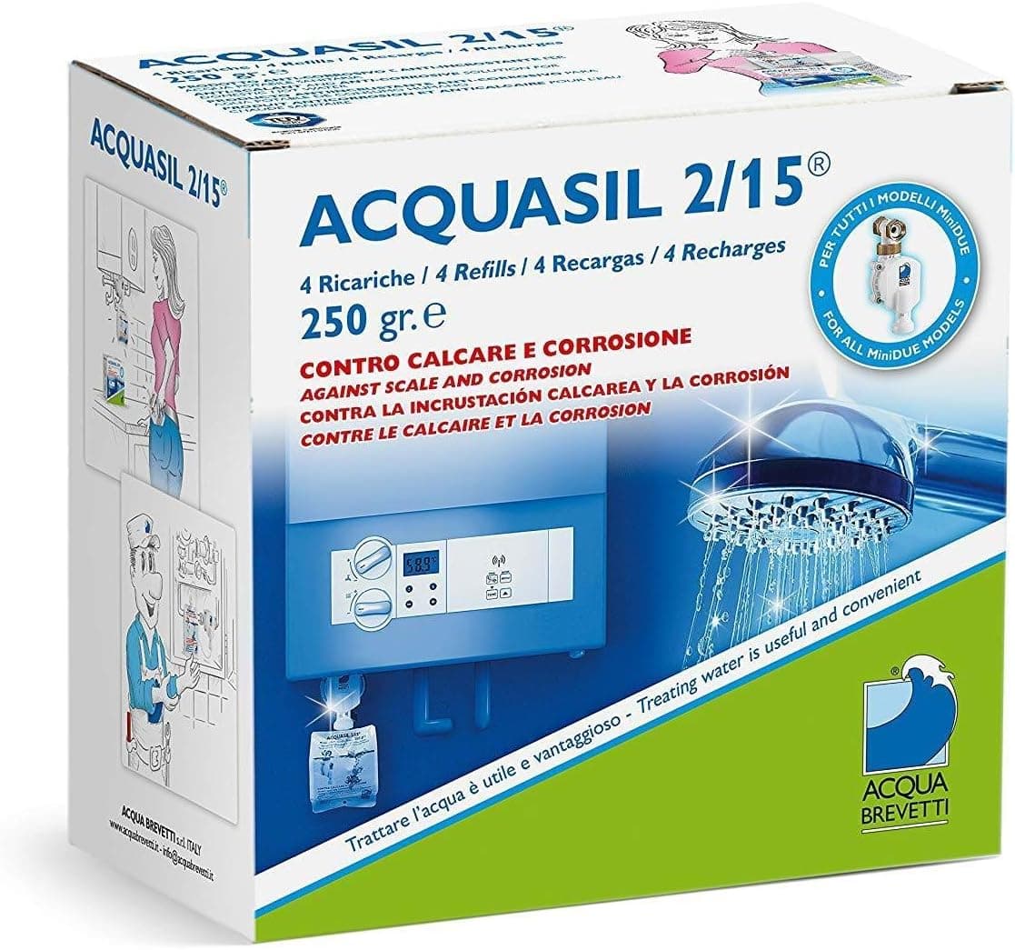 Acquasil 2/15 Ricarica 4X250G Anticalcare Pompe Minidue Pc100 Acquabrevetti in Prodotti anticalcare BricoGo - Marano di Napoli, commercioVirtuoso.it