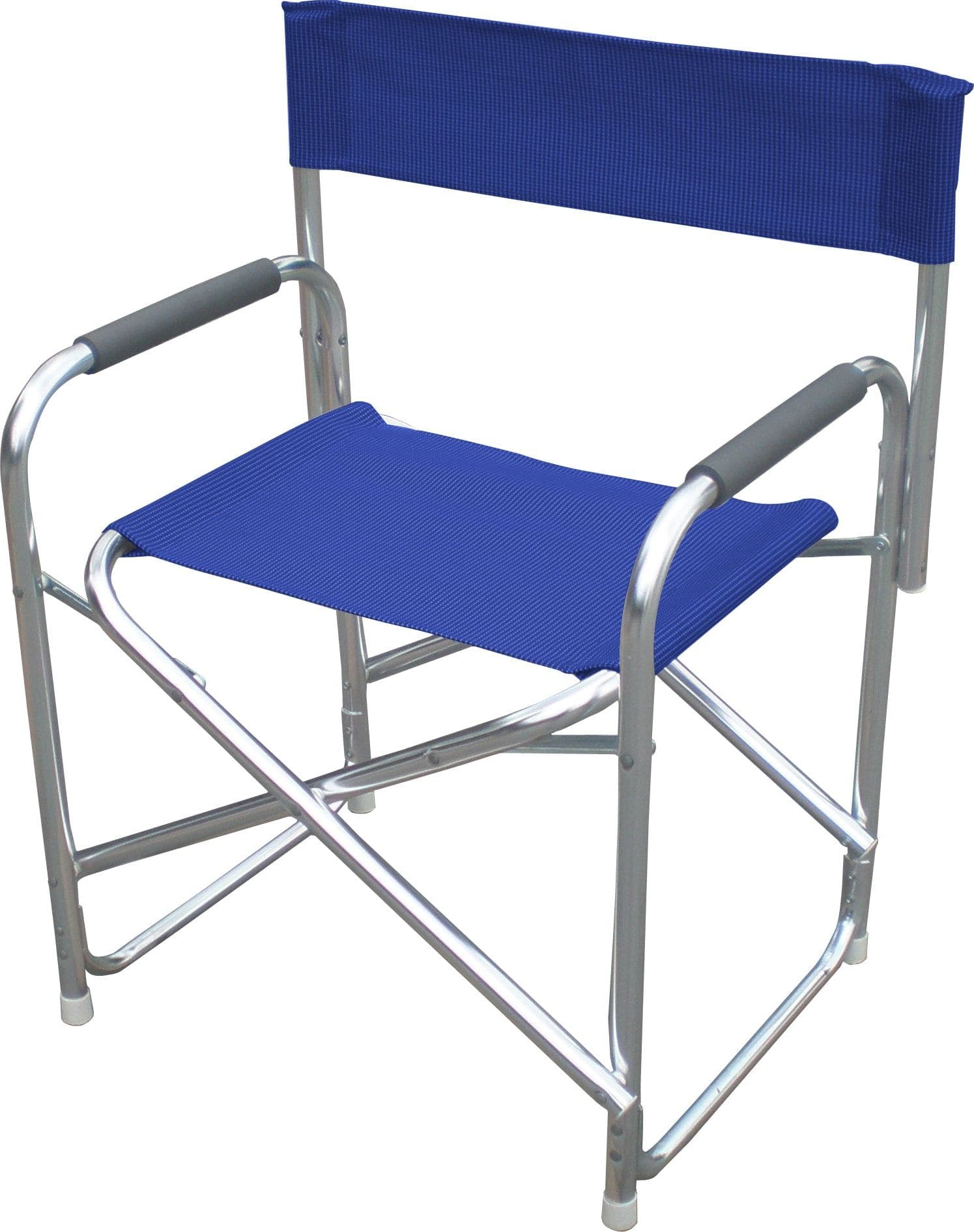 Poltrona Regista Playa Alluminio Blu 2 Pezzi