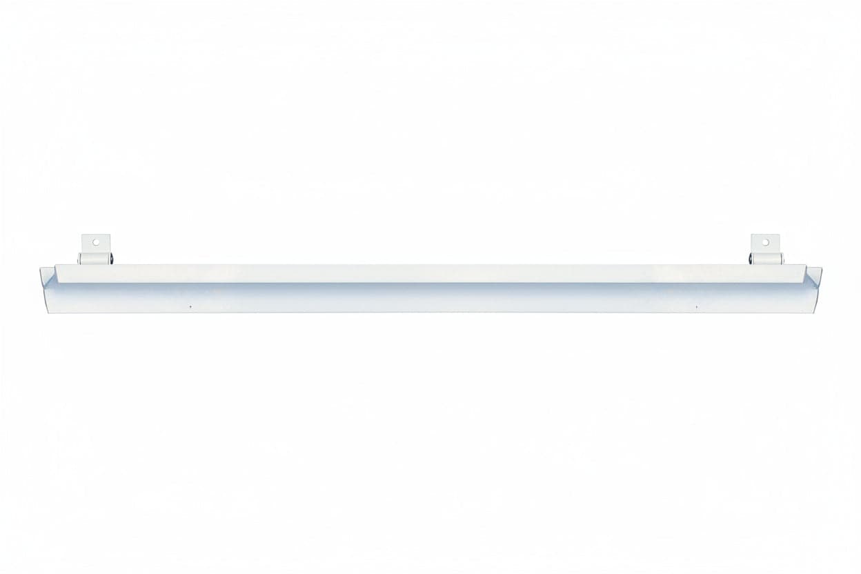 BINARIO PER TENDE A T IN PLASTICA 2,5 M BIANCO- 10,0 pz