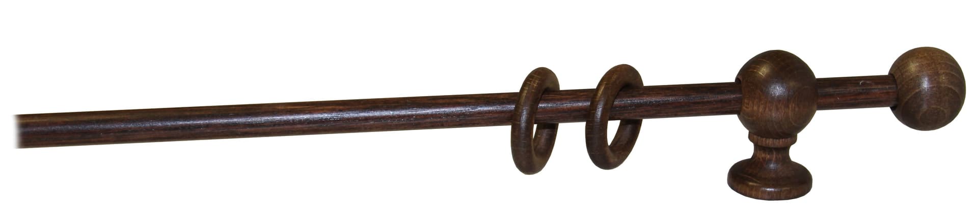 BASTONE LEGNO A STRAPPO D 23 NOCE 160CM C/SUPP.- 1,0 pz
