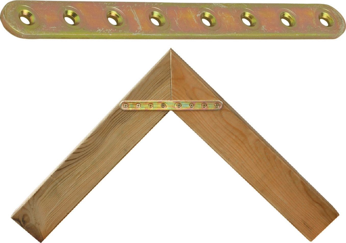 Piastra 778 Diritta Acciaio Tropic 20 x 2,5 x 100 mm 50 Pezzi