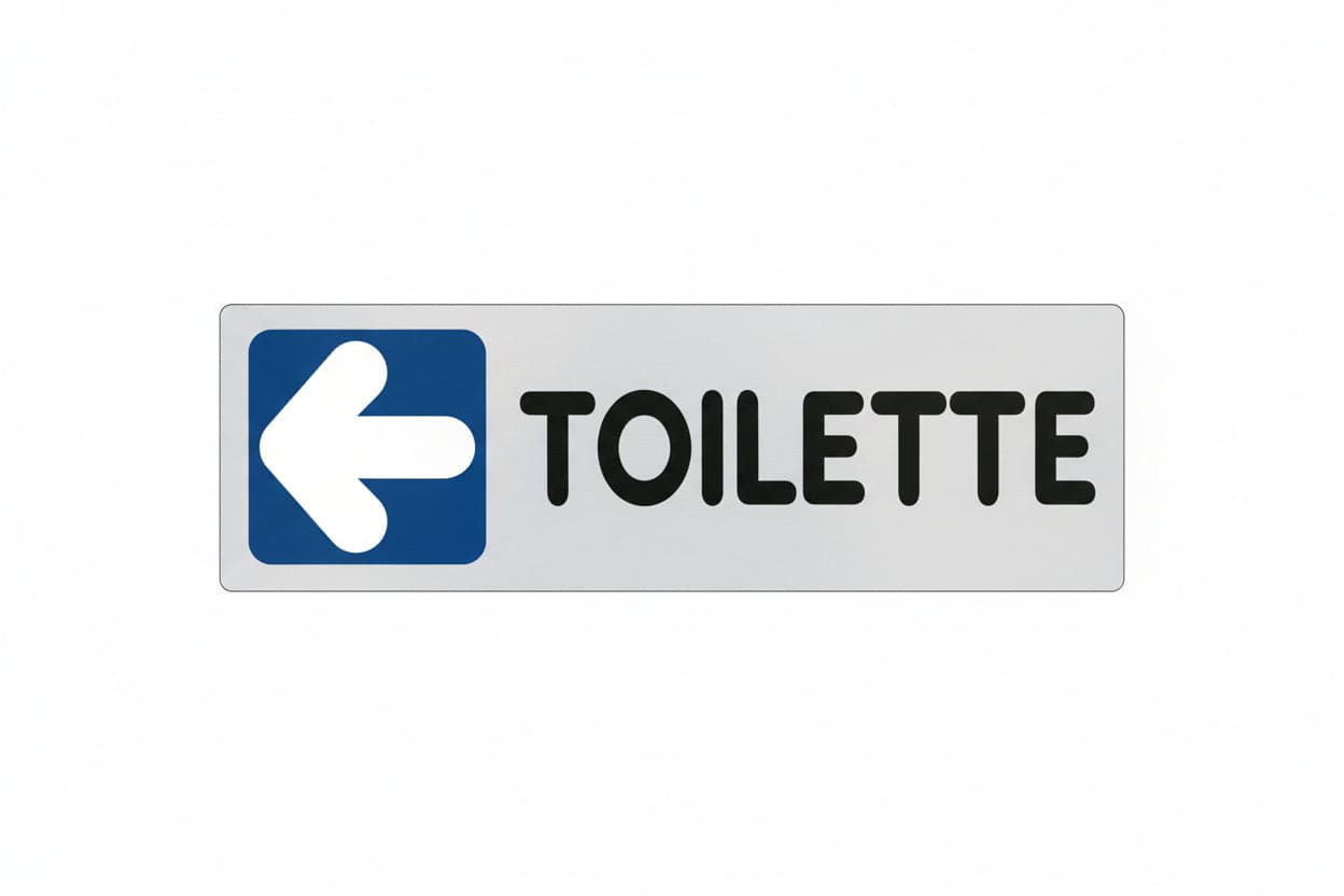 ETICHETTA ADESIVA 150X50 TOILETTE (SX)- 10,0 pz
