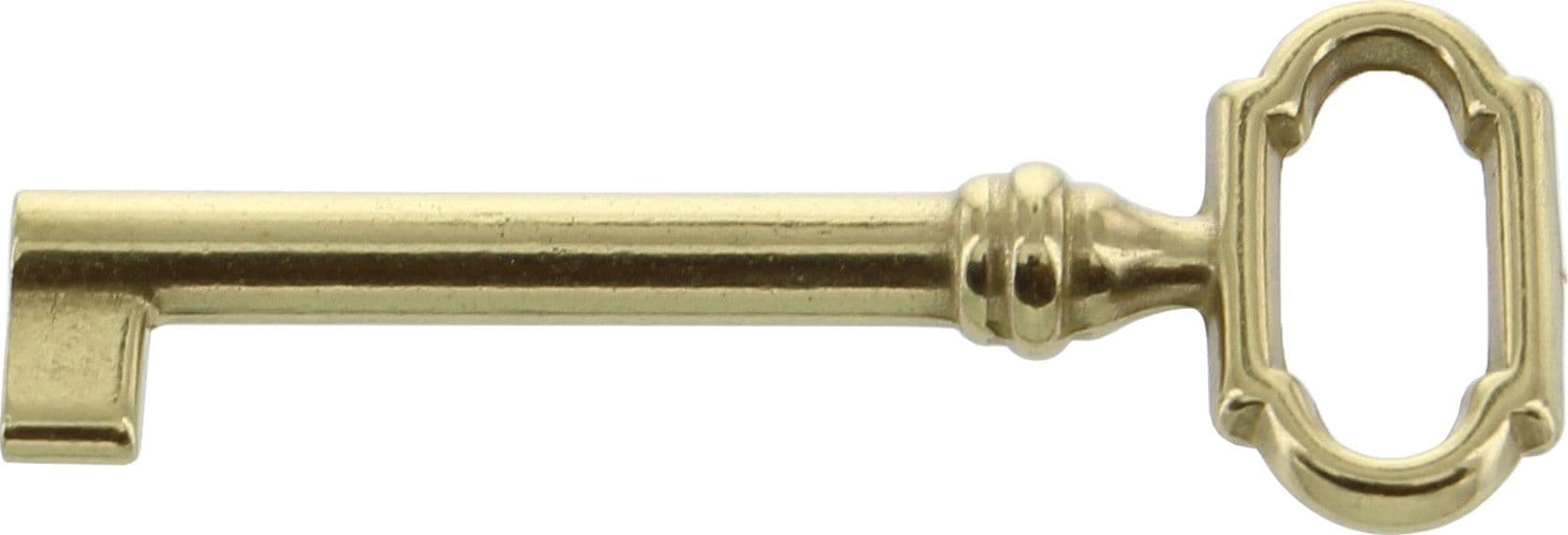 Chiave per Mobili 33727 27 x 69 mm Ottone Lucido Metal Style 25 Pezzi