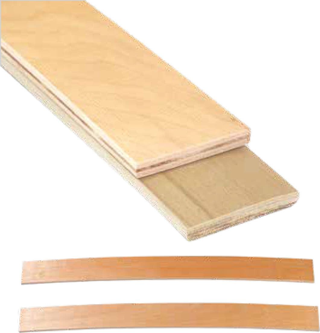 Asta Ortopedica in Faggio per Letto 810 x 68 x 8 mm 5 Pezzi