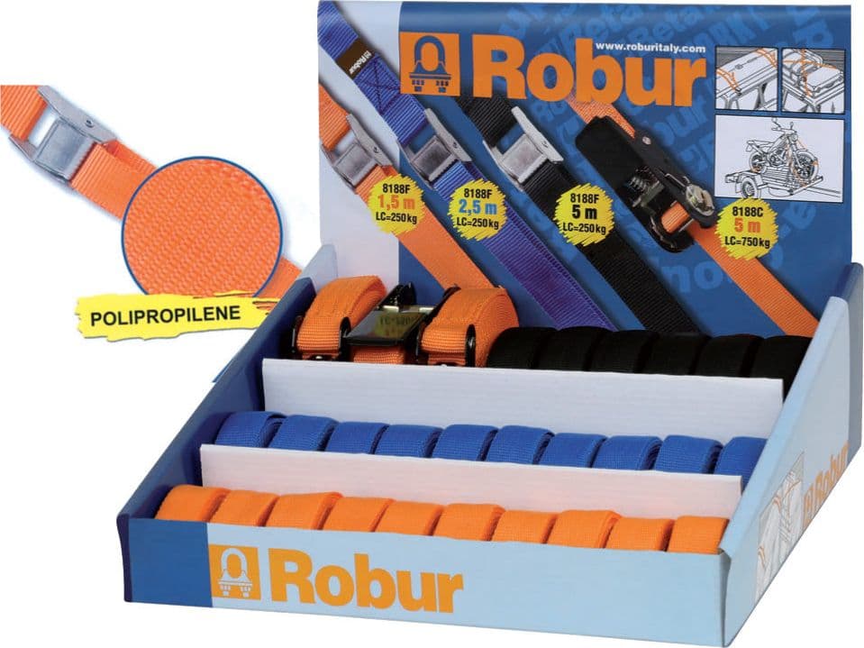 Nastro Allacciabagagli Robur Espositore 29 Pezzi