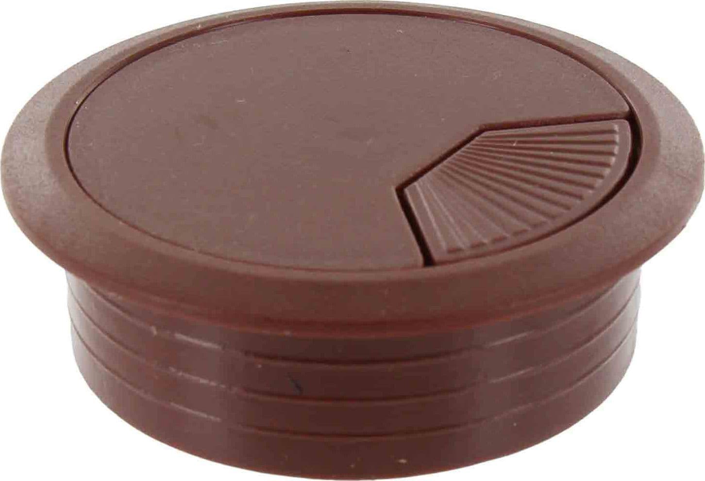 Bocchetta Passacavi Ø 60 mm Plastica Marrone Comferut 20 Pezzi