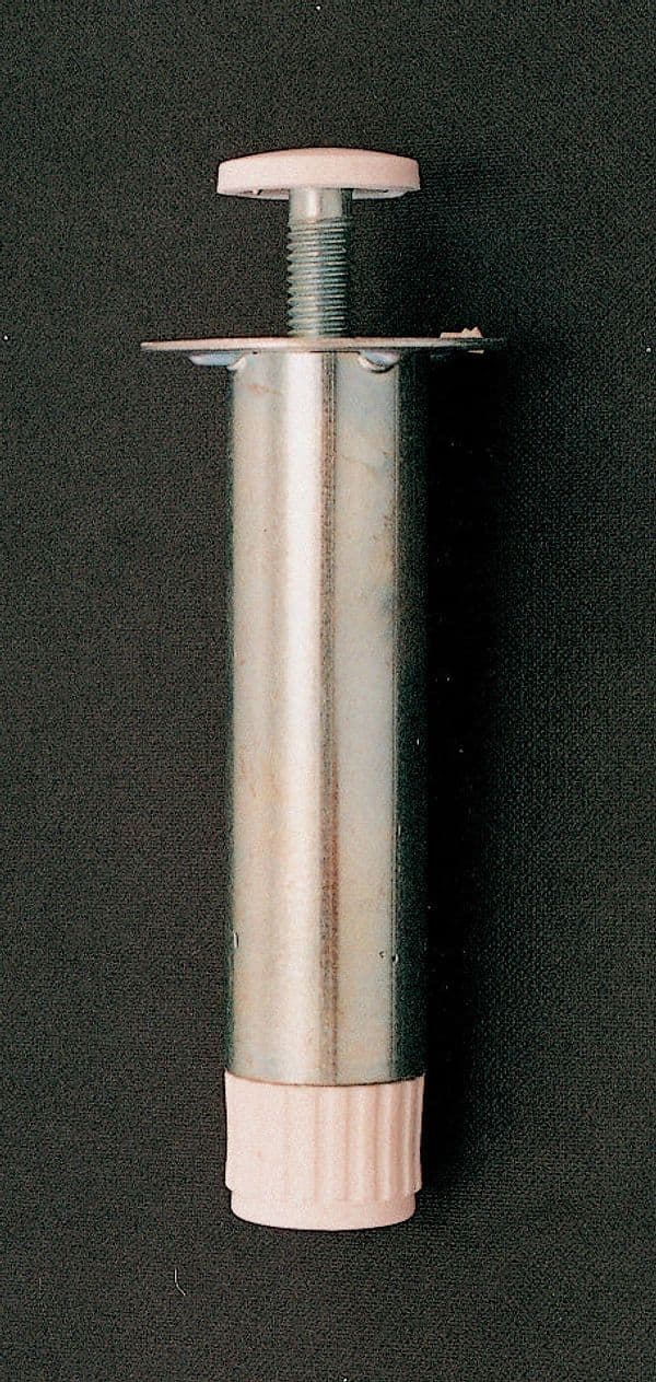 Piedino Regolabile Acciaio Zincato Mobili 100 mm 4 Pezzi