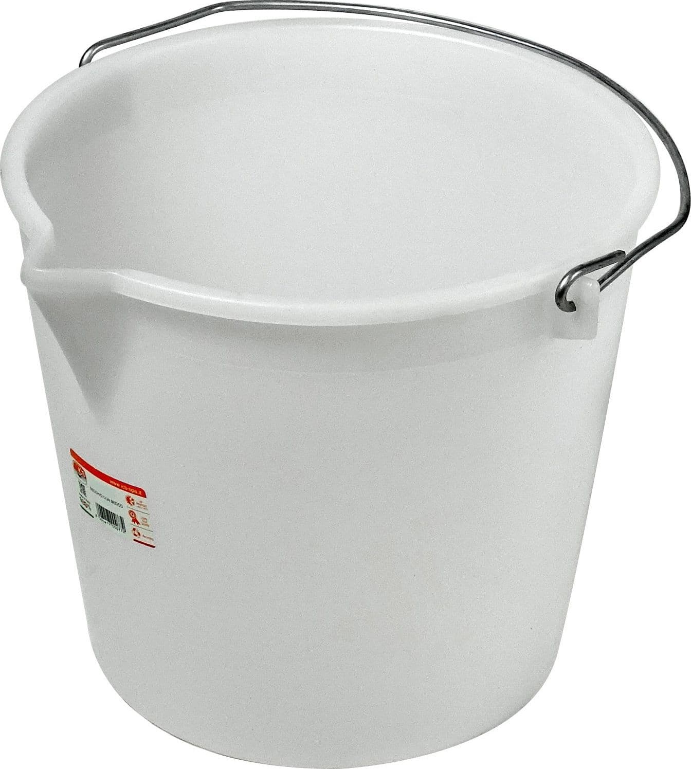 Secchio Alimentare con Becco 17 l Bianco Ics