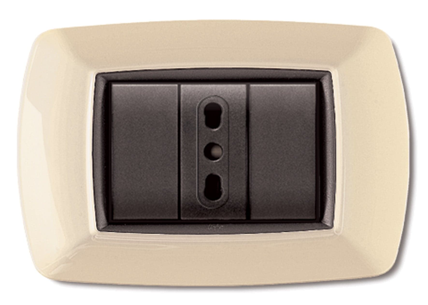 Placca Life Living Plast Avorio 3P- Elettrocanali- 10,0 Pz in Placche per prese BricoGo - Marano di Napoli, commercioVirtuoso.it
