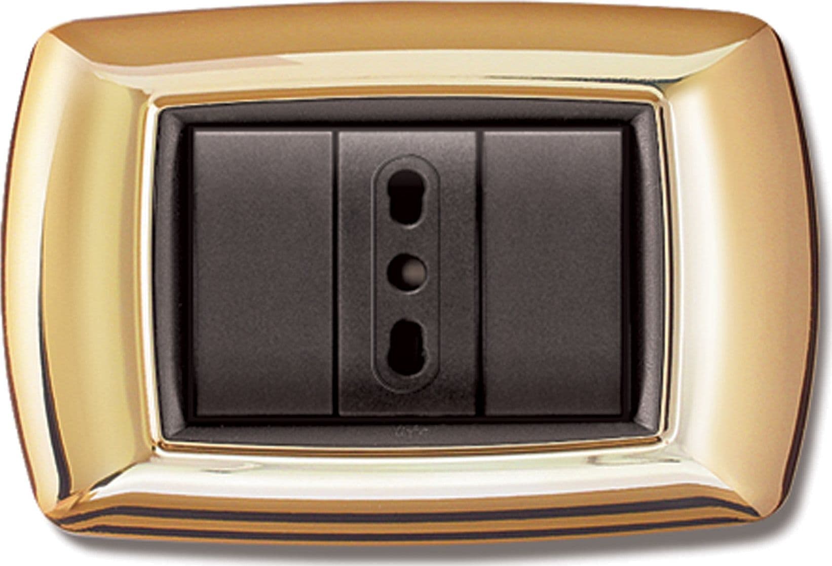 Placca Life Living Plast Oro 3P Elettrocanali 10 Pezzi
