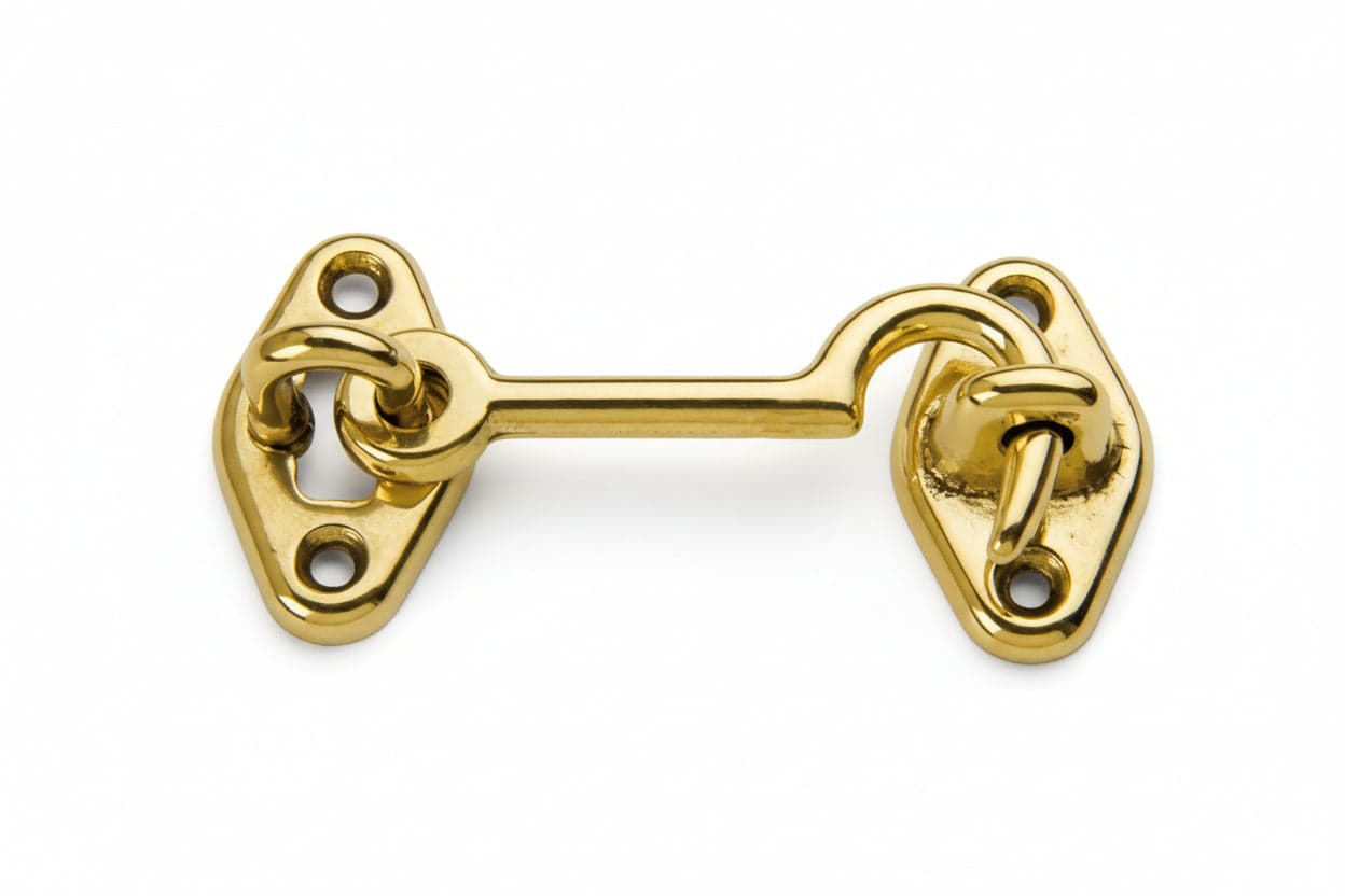 Gancio Fermafinestra Ottone Lucido 60 Mm**- 25,0 Pz in Chiavistelli e catenacci BricoGo - Marano di Napoli, commercioVirtuoso.it