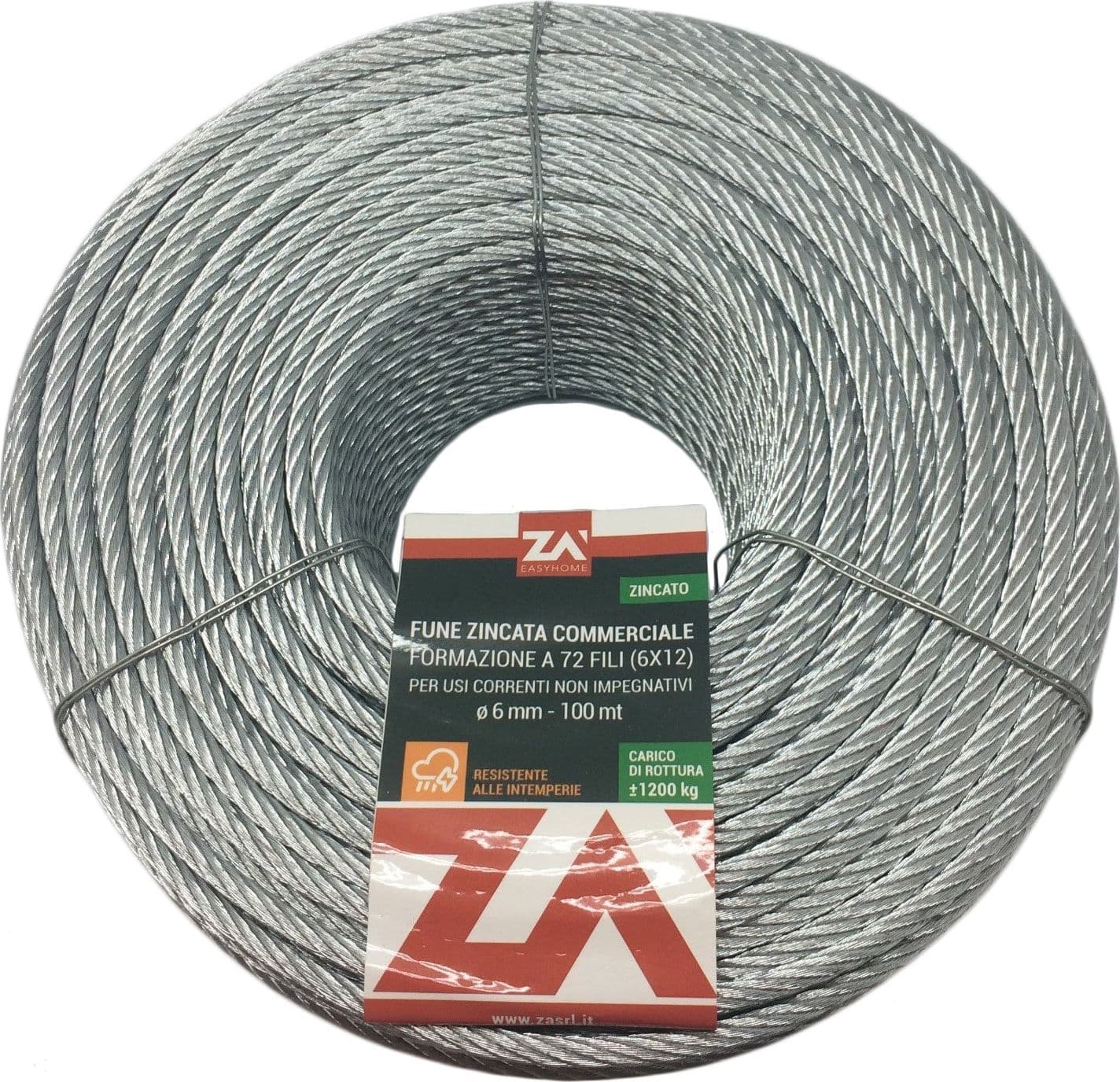 Cavetto Arganello 49F con Anima Acc D 1,8 Rot 100 m Funi 90 100 Metri