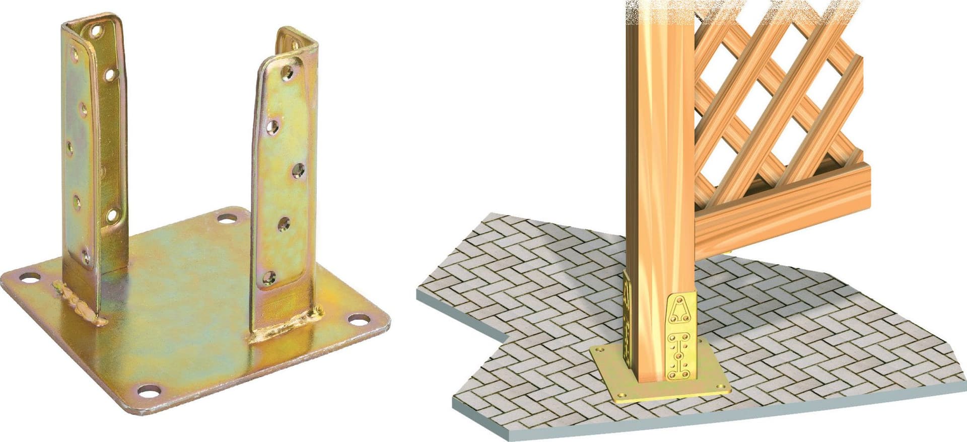 Piastra 800 Supporto Pilastro Acc Trop 90 x 90 mm Aldeghi Luigi Spa 4 Pezzi