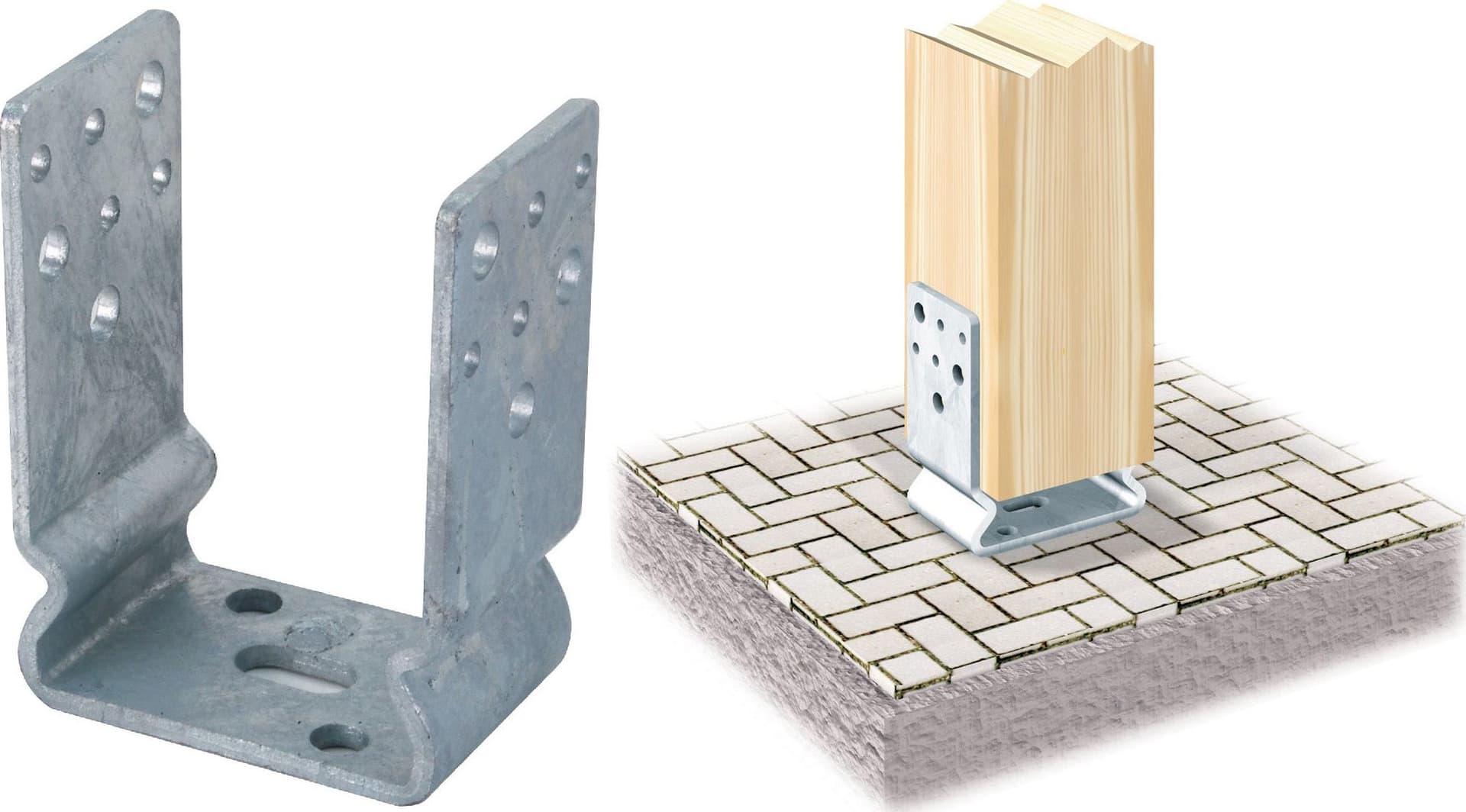 Piastra 791 Supporto Ancor U Zinc Fuoco 60 x 121 mm Aldeghi Luigi Spa
