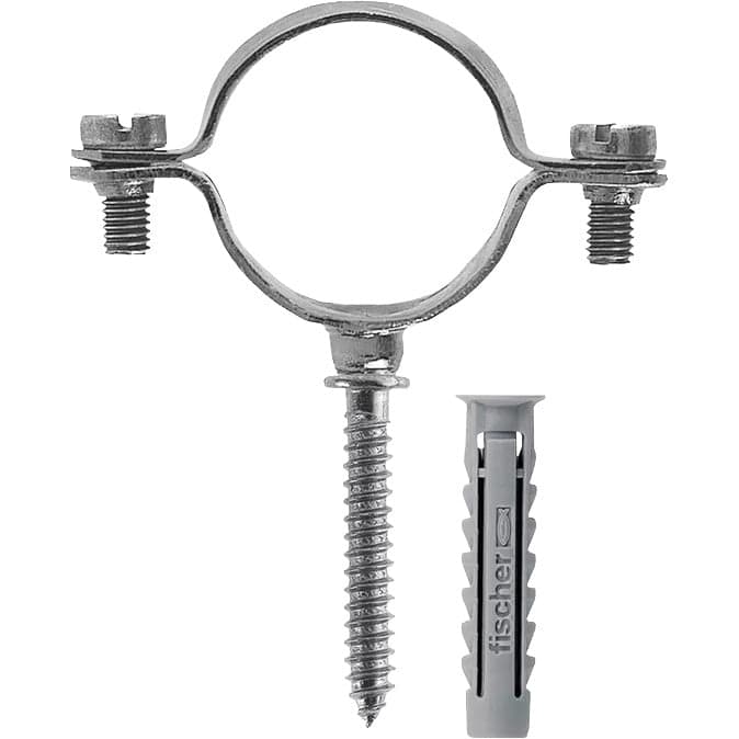 FISCHER 10 COLLARI MM.32 CZV C/VITE + TASSELLO- 1,0 confezione