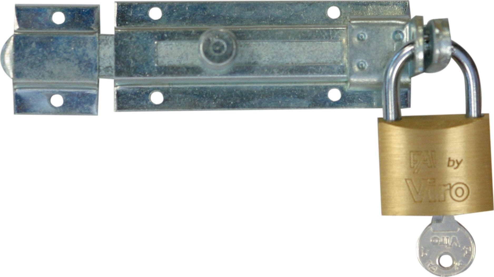 Catenaccio Portalucchetto Ibfm 36 Zinc 150 mm Ibfm di Fumagalli 10 Pezzi