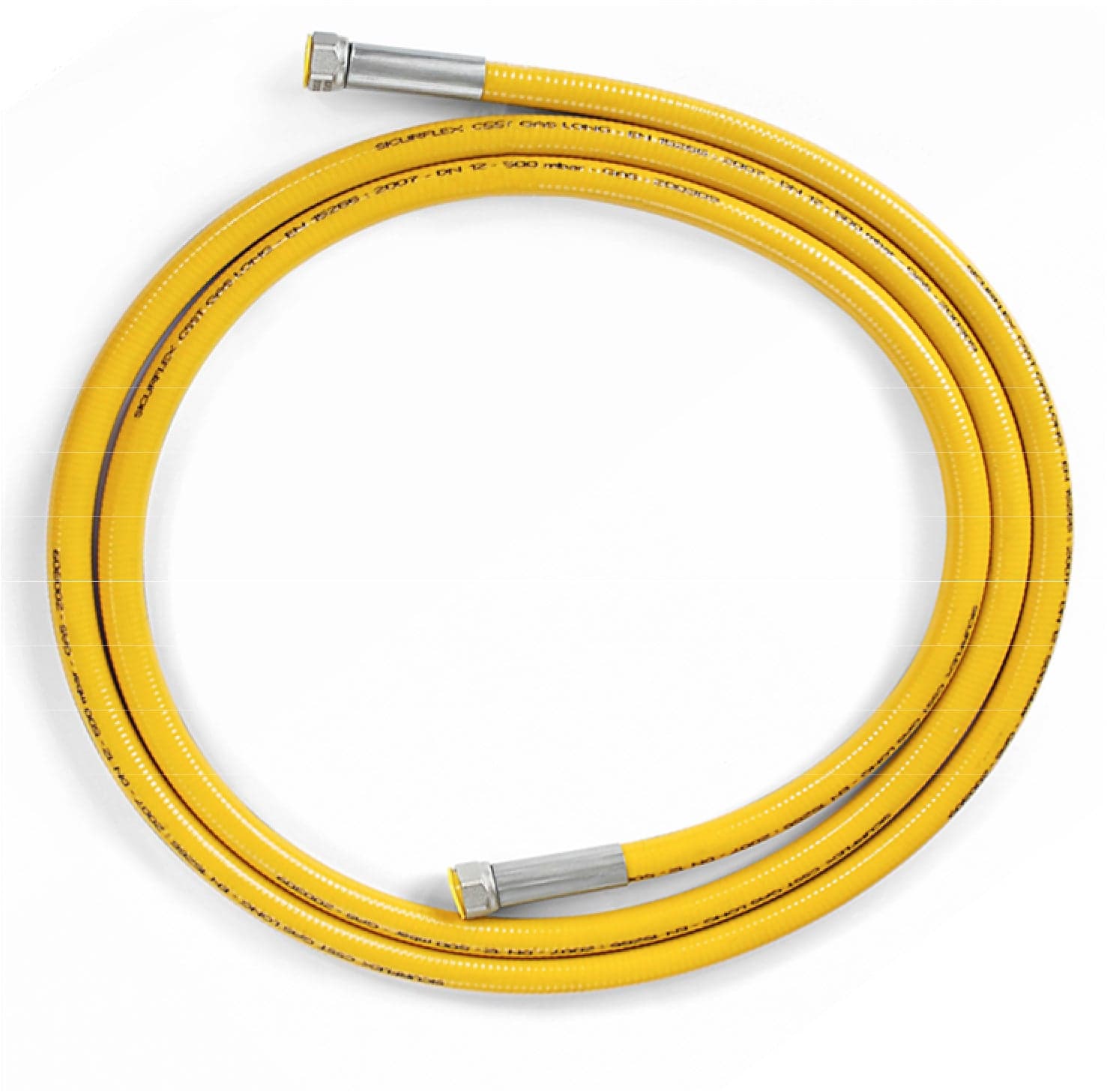 TUBO FLESSIBILE GAS 400 CM F.F.1/2 UNI15266 GIALLO- 1,0 pz