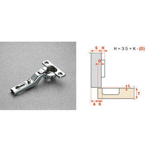 Cerniera Mini C6A7L99 Collo Alto 18 Salice 25 Pezzi