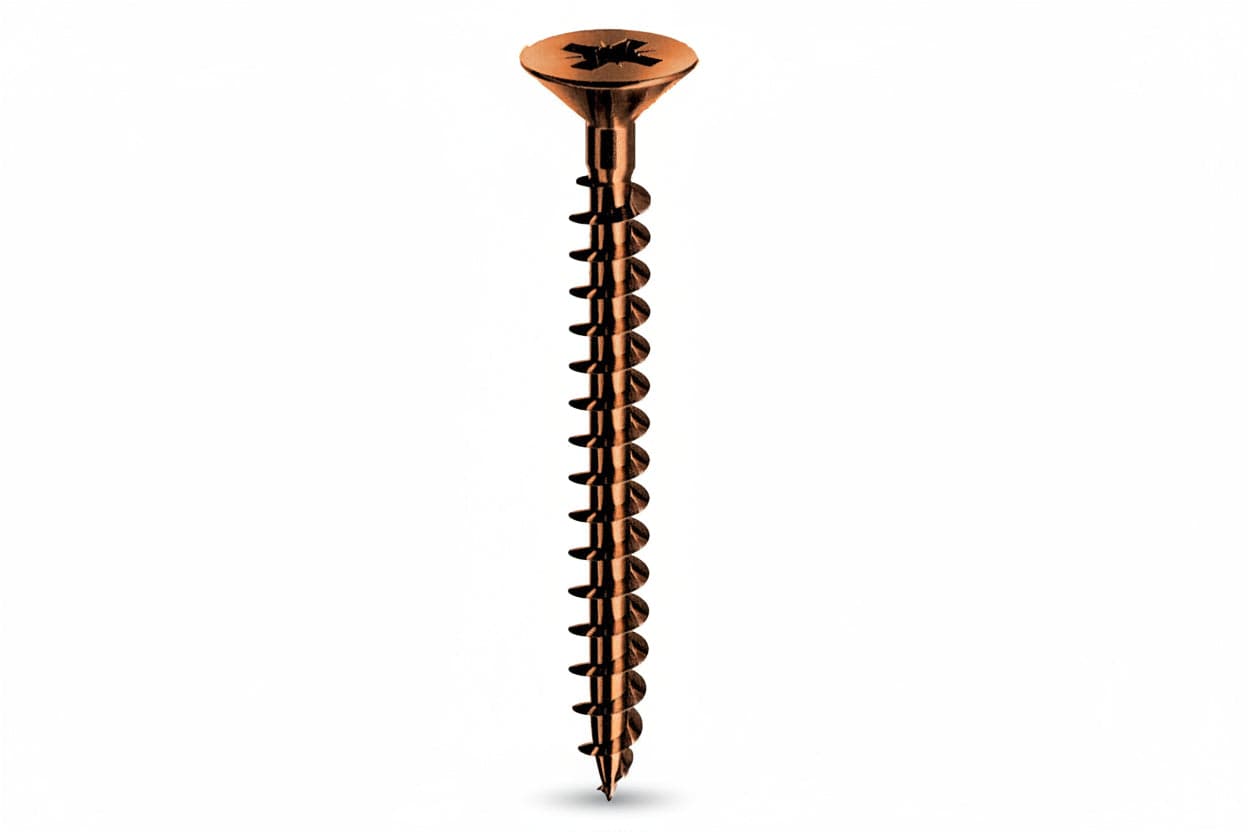 SC VITI PER LEGNO BRONZATE TP  4 X50 (PZ. 20)*- MUSTAD- 5,0 pz