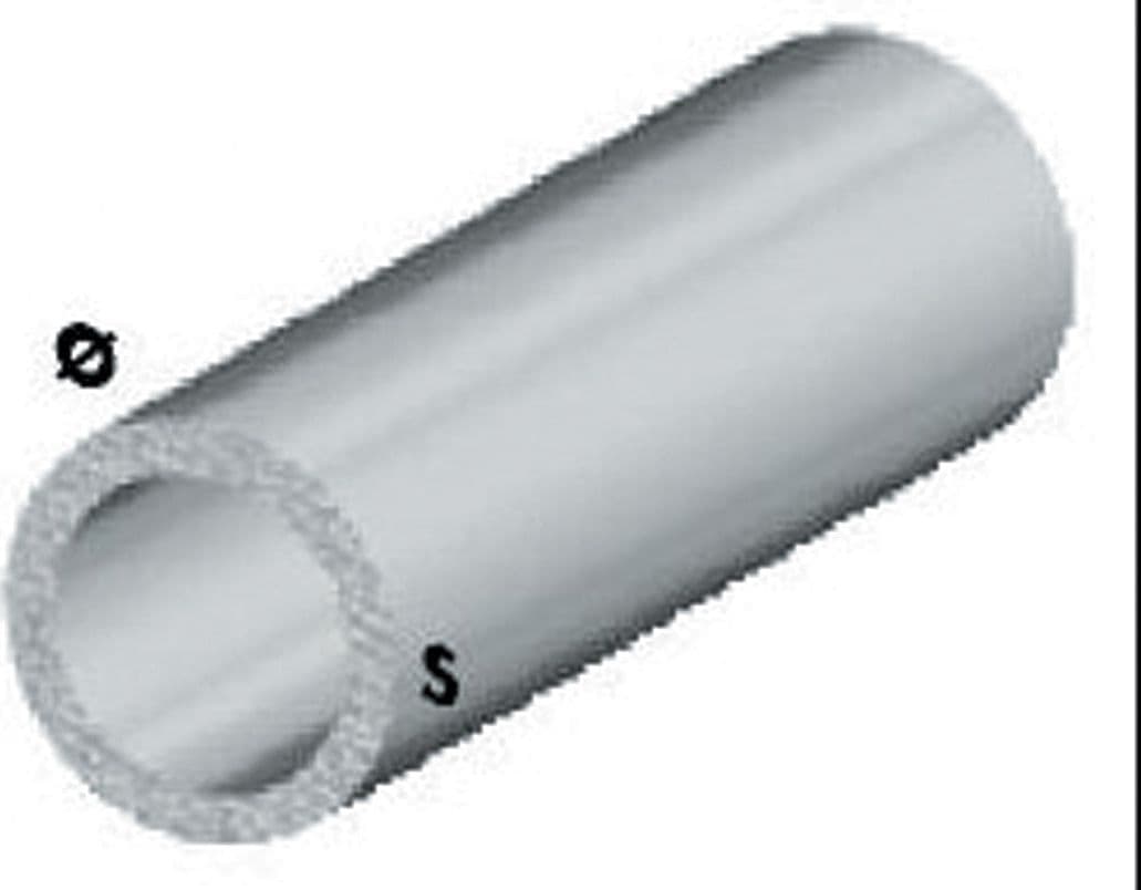 Profilo Argento H 100 cm Tubo Tondo 8 x 1 mm** Arcansas 5 Pezzi